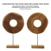 SCULPTURA  DIN LEMN DE TEC 35X10X58