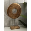 SCULPTURA  DIN LEMN DE TEC 35X10X58