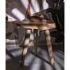 TABURET DIN LEMN DE TEC 38X45