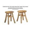 TABURET SEL SLIM DIN LEMN DE TEC 35X30X42