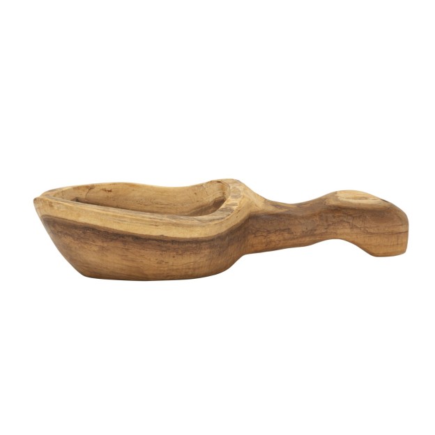BOL DECORATIV DIN LEMN DE TEC CM 36X16X8