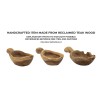 BOL DECORATIV DIN LEMN DE TEC CM 36X16X8