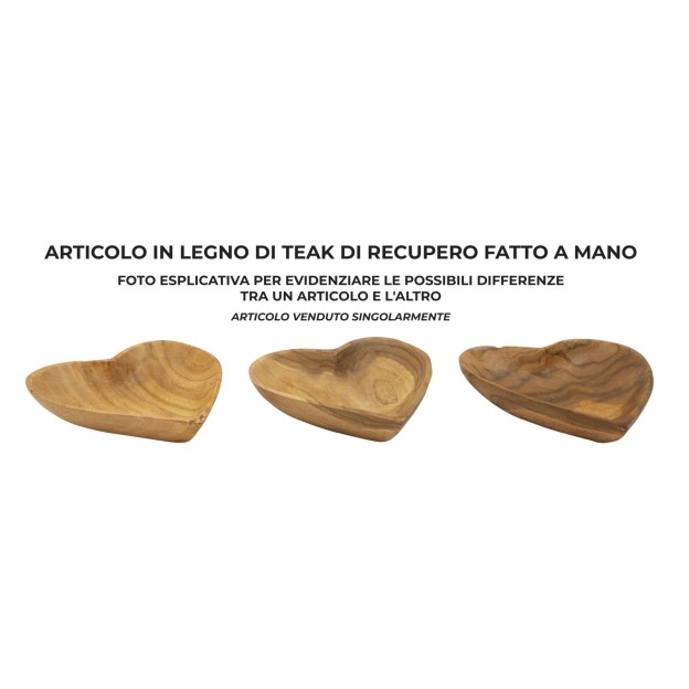 TAVĂ  DIN LEMN DE TEC KIHA 15X17X3,5
