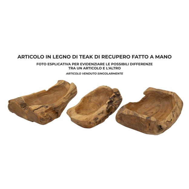 TAVĂ  DIN LEMN DE TEC NARRO 31X21X8