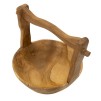 BOL CU MANER TIMBO DIN LEMN DE TEC CM 32X25X27