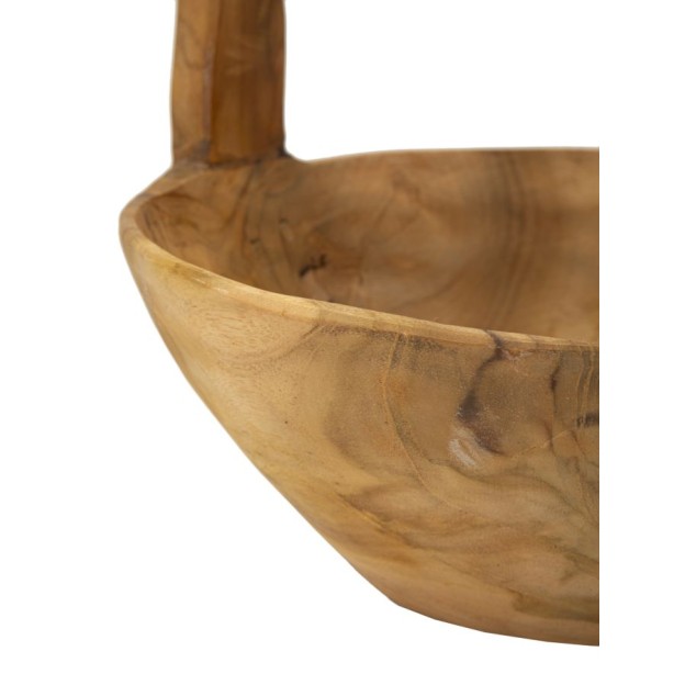 BOL CU MANER TIMBO DIN LEMN DE TEC CM 32X25X27