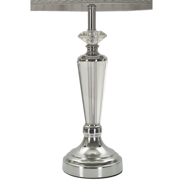 LAMPĂ DE MASA ARGENTIU CM Ø 30X56