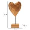 SCULPTURA  DIN LEMN DE TEC20X12X37