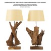 LAMPA LEMN DE TEC DA TAVOLO 35X80