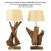 LAMPA LEMN DE TEC DA TAVOLO 35X80