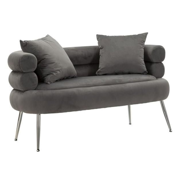 CANAPEA SILVERY PLUS CU PERNE CM 133X68X69