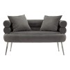 CANAPEA SILVERY PLUS CU PERNE CM 133X68X69