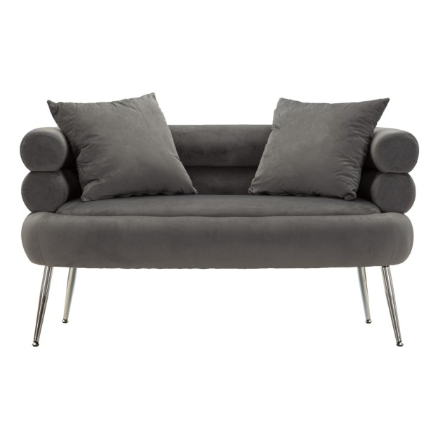 CANAPEA SILVERY PLUS CU PERNE CM 133X68X69
