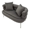 CANAPEA SILVERY PLUS CU PERNE CM 133X68X69