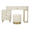 BIROU CU TABURET SHARON ALB 120X40X75 (DIMENSIUNE TABURET Ø36X39)