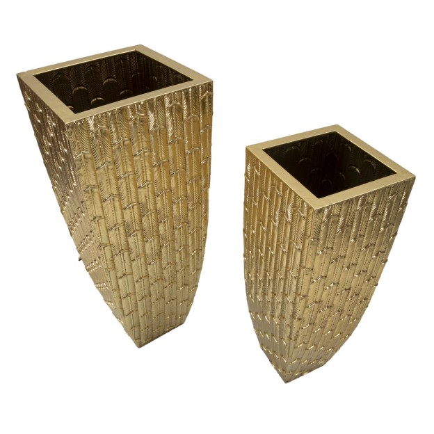 VAZE GLISS SET 2 BUC 40X40X99-32X32X84