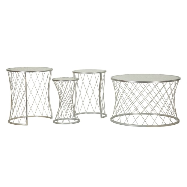 MASA NOAH SILVER SET 4 BUC 70X45-47X54,5-36x50-28x45