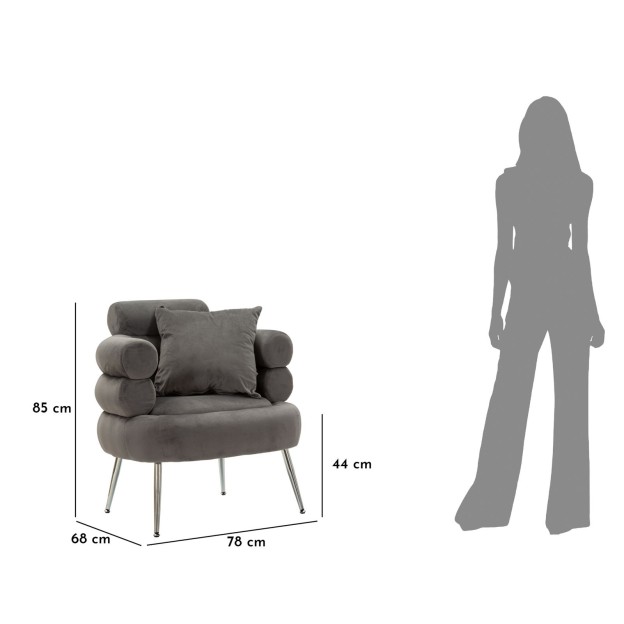 FOTOLIU SILVERY PLUS CU PERNA CM 78X68X85