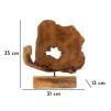 SCULPTURA DIN LEMN DE TEC 31X13X35
