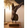 SCULPTURA DIN LEMN DE TEC AKAR 18X13X55