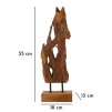 SCULPTURA DIN LEMN DE TEC AKAR 18X13X55