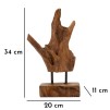 FIGURINA SCULPTURA AKAR DIN LEMN DE TEC 20X11X34