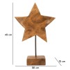 SCULPTURA STEA DIN LEMN DE TEC CM 28X1242