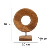 SCULPTURA DIN LEMN DE TEC 20X10X20