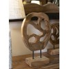 SCULPTURA LUBANG DIN LEMN DE TEC 25X10X38