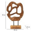 SCULPTURA LUBANG DIN LEMN DE TEC 25X10X38