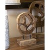 SCULPTURA LUBANG DIN LEMN DE TEC 18X10X27