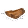 TAVĂ  DIN LEMN DE TEC NARRO 40X29X10