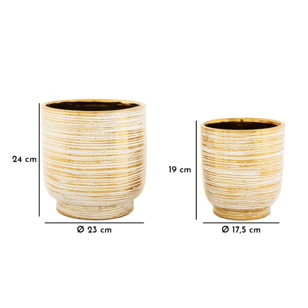 SUPORT GHIVECI MELODY SET 2 BUC CM Ø 23X24-17,5X19