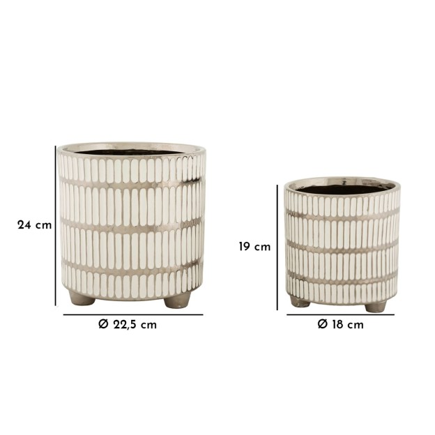 SUPORT GHIVECI RAY SET 2 BUC CM Ø 22,5X24-18x19