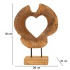 SCULPTURA  DIN LEMN DE TEC 28X10X38