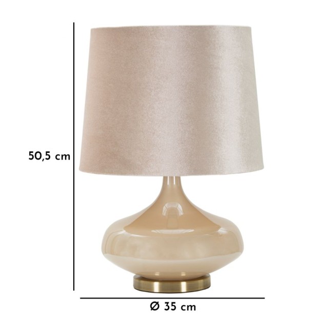 LAMPĂ DE MASA PERLY ROUND CM Ø 35X50,5
