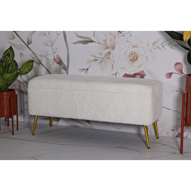 BANCĂ CU SPATIU DEPOZITARE SOFFY CM 112X42X50