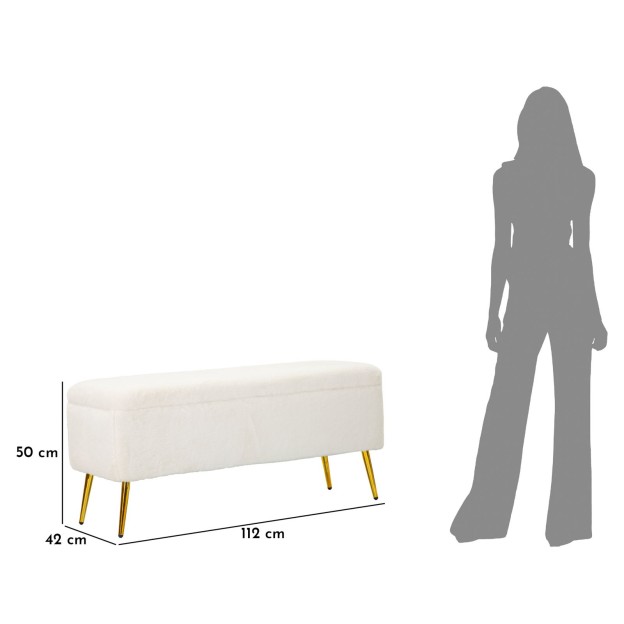 BANCĂ CU SPATIU DEPOZITARE SOFFY CM 112X42X50