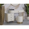 BIROU CU TABURET SHARON ALB 120X40X75 (DIMENSIUNE TABURET Ø36X39)