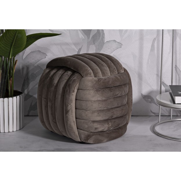 TABURET SOFTY GREY CM 45X45X45