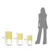 SET 3 SUPORTI GHIVECE  IRIS 36X56,5-30X48,5-24X37,5