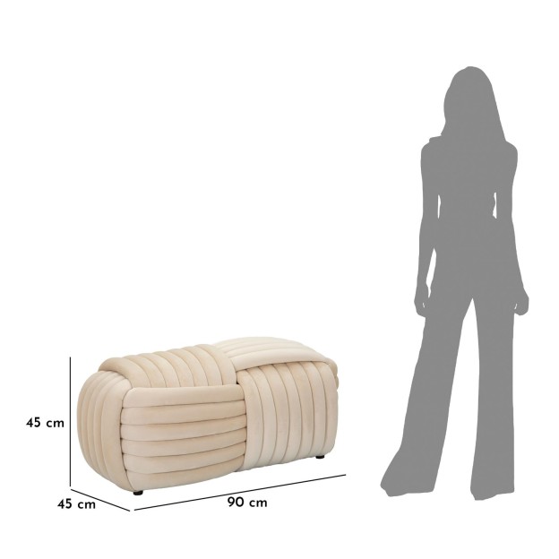 BANCĂ SOFTY CREAM CM 90X45X45