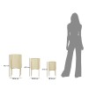 SET 3 SUPORTI GHIVECE HGOLDER BETSY 36X56,5-30X48,5-24X37,5