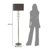 LAMPADAR BRIGHT ONE CM Ø 42,5X164