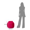 TABURET SOFTY FUXIA CM 45X45X45