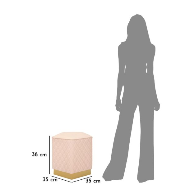 TABURET PENTAGONAL SHARON CM 35X35X38