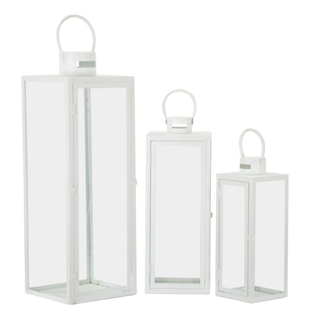 FELINARE ALB SET 3 BUC CM 22X22X66-18X18X49,5-14X14X39