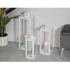 FELINARE ALB SET 3 BUC CM 22X22X66-18X18X49,5-14X14X39