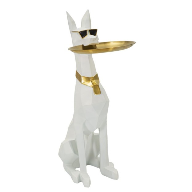 FIGURINA CÂINE CU TAVĂ CM 27X51X74