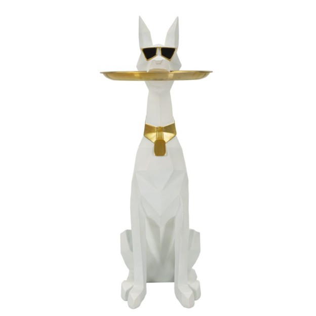 FIGURINA CÂINE CU TAVĂ CM 27X51X74